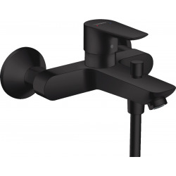 Hansgrohe Talis E Mitigeur bain/douche avec Limiteur de température, Noir mat (71740670)