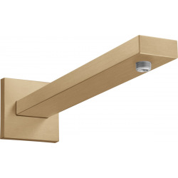 Hansgrohe Bras de douche Square M 1/2" 389mm, Bronze brossé (27694140)