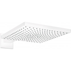 Hansgrohe Raindance E Douche de tête 300 1 jet avec bras de douche, Blanc mat (26238700)