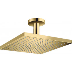 Hansgrohe Raindance E Douche de tête 300 1 jet avec raccord plafond, Aspect Doré poli (26250990)