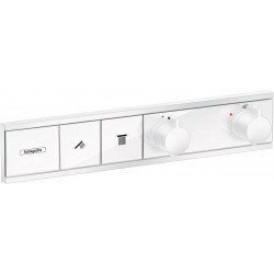 Hansgrohe RainSelect Module thermostatique encastré avec 2 fonctions, Blanc mat (15380700)