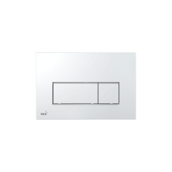 Plaque de commande double touche chrome brillant (M571)