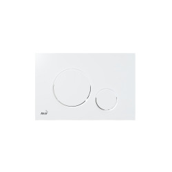 Plaque de commande double touche blanc (M670)