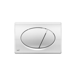 Plaque de commande double touche, Chrome (M71)