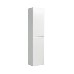 Verona Armoire haute blanche avec deux portes, 40x30x170cm (VERONAV40BM)