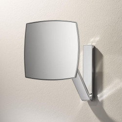 Miroir grossissant x5, forme carrée, fixation murale avec bras pivotant (17613010000)