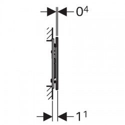 Sigma 70 Plaque de recouvrement pour rinçage à 2 boutons