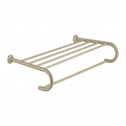 Essentials Authentic Rack porte-serviettes en métal avec fixations cachées, Nickel brossé (40660EN1)