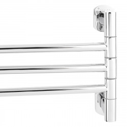 Cube Way Porte-serviette en laiton avec 3 bras pivotants, Chrome (SPI20)