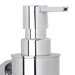 Cube Way Distributeur de savon mural en laiton, Chrome (SPI99)