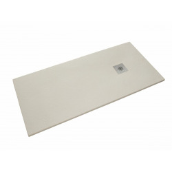 Receveur de douche rectangulaire Stone 140x80 cm marbre coulé, Blanc (SIKOSTONE14080SB)