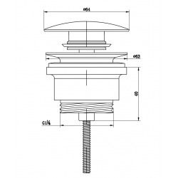 Bonde pour lavabo, Clic-clac 5/4