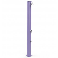 Big Jolly Douche Solaire avec mitigeur et rince pieds, en Aluminium anticorrosion, Violet (A320/4005)