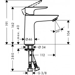 Talis E 110 Lot de 2 mitigeurs de lavabo (71711000-DUO)