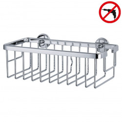 Aluxx Panier de bain/douche en aluminium chromé inoxydable, pose facile sans perçage (40201-00000-00)