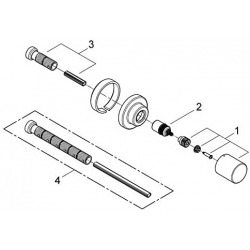 Set d'extension universel thermostatique 2 poignées, 25mm (14058000)