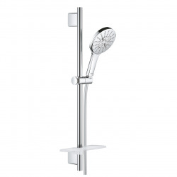 Rainshower Smartactive 130 Barre de douche 63cm avec Douchette à main 3 jets + Flexible 1,75cm, Chrome (26575000)