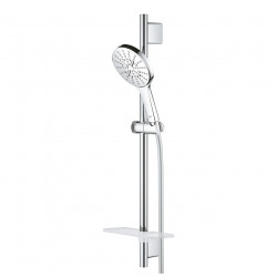 Rainshower Smartactive 130 Barre de douche 63cm avec Douchette à main 3 jets + Flexible 1,75cm, Chrome (26575000)