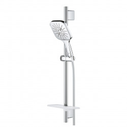 Rainshower Smartactive 130 Cube Barre de douche 60cm + Flexible 1,75m, Chrome (26584000)