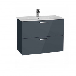 Caractéristiques du Mia Meuble de salle de bain 79x61x39,5cm + Lavabo, Anthracite (Mia80A)