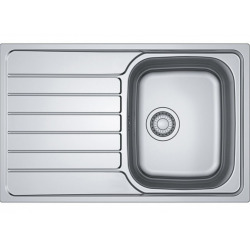 Spark SKN 611-79 Évier79x50cm avec égouttoir, réversible, en inox, Franke (101.0612.525)