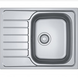 Spark SKN 611-63 Évier 63,5x50cm avec égouttoir réversible en Inox, Franke (101.0612.524)