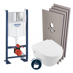 Pack WC Rapid SL autoportant + Cuvette Villeroy&Boch Architectura + Plaque chrome + Set habillage (ProjectArchitectura-2-sabo)