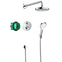 Croma Select S, Pack encastré Design ShowerSet Croma Select S / Ecostat S, Chrome (HG-27295000)