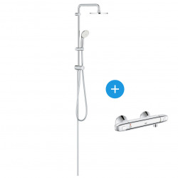 Grohtherm 1000 Ensemble de douche avec mitigeur thermostatique et colonne Tempesta System 200 (34143XXX)