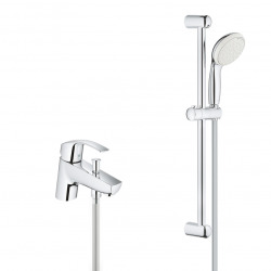 Pack EUROSMART NEW Mitigeur monocommande Bain / Douche  + Ensemble de douche complet 3 jets Tempesta 100 (33412002-TEMPESTA)