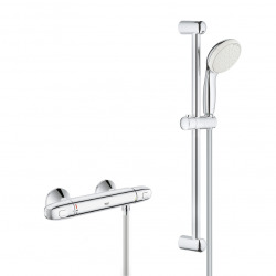 Grohtherm 1000 Set mitigeur thermostatique de douche + Ensemble de douche complet 2 jets Tempesta 100 (34550000-Tempesta)