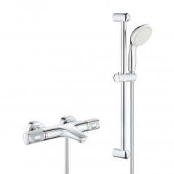 Set mitigeur thermostatique bain/douche Precision Feel + Ensemble de douche Tempesta 100 2 jets, Chrome (34788000-Tempesta)