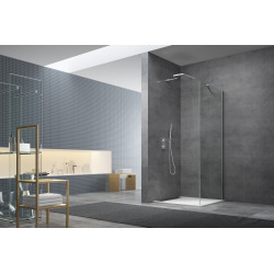 Paroi de douche 90x195 cm SAT SK chromé brillant (SIKOSTENASK90)