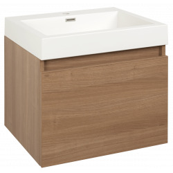 Verona Meuble de salle de bain avec vasque 60x48 cm merisier (VERONA60DV)