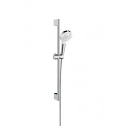 Set mitigeur bain/douche Logis Loop + Douchette 2 jets + Barre de douche, Chrome  (71244000-Crometta)