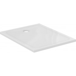 Design Receveur ultraplat 120x80 cm bonde à gauche, Blanc (J0228YK)