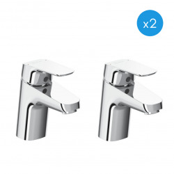 Okyris Lot de 2 Mitigeurs lavabo, Chrome (0570AA-DUO)