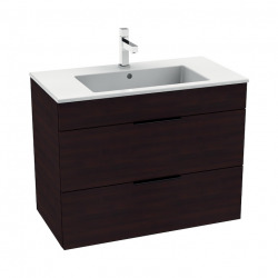 CUBE - Vanity Unit Meuble 2 tiroirs + Lavabo