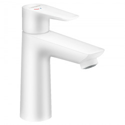 Hansgrohe Talis E Mitigeur de lavabo 110 CoolStart sans tirette ni vidage, Blanc mat (71714700)