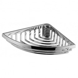 Panier d'angle filaire pour douche, amovible, fixation murale invisible, Chrome (24944010000)