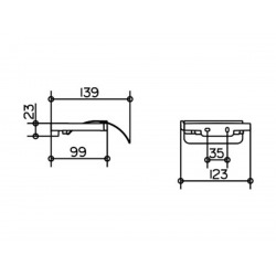 Moll Porte papier mural avec couvercle, Chrome (12760010000)