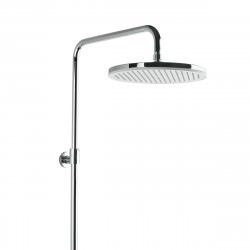 Colonne bain/douche avec douchette 3 jets, Mitigeur thermostatique, Barre réglable en hauteur, Blanc/Chrome (SATSSTKP3F)