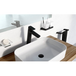 10° Mitigeur de lavabo 334 mm avec mousseur orientable, Noir mat (X070151)