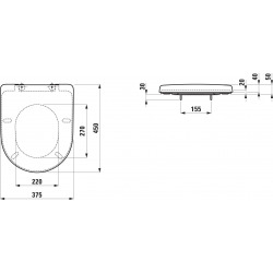 Pro, abbatant WC, Blanc (H8939553000001)