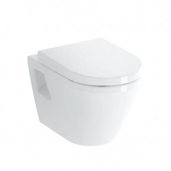 Pack Bâti-support Duofix 112cm + WC sans bride Integra + Abattant softclose + Plaque blanche (IntegraRimlessGeb1)