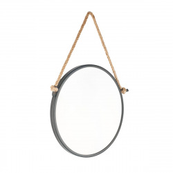 Miroir mural rond 40x40 cm, Noir (ZLAN40C)