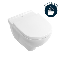 Pack WC Bâti support Duofix + Cuvette suspendue Architectura + Abattant soft close + Plaque blanche (ArchitecturaGeb3)