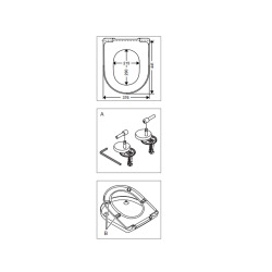 Abattant en Duroplast Villeroy & Boch (98M9D101)