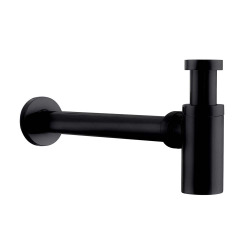 Siphon pour lavabo laiton noir mat  (SIFMBL)