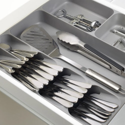 DrawerStore™ organisateur de couverts, d'ustensiles et d'accessoires, blanc (85128)